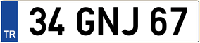 Trailer License Plate